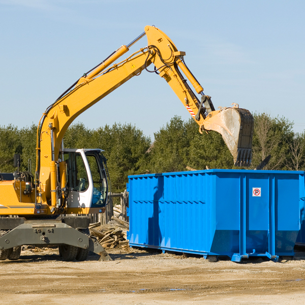 can i choose the location where the residential dumpster will be placed in Bussey Iowa